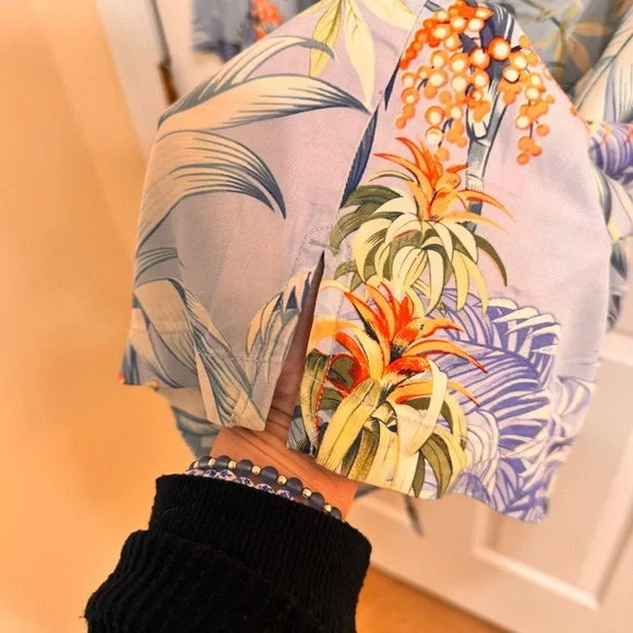 Tommy‎ Bahama Men Shirt 4XB Heritage Tortola Silk Hawaiian Button down - Picture 7 of 15